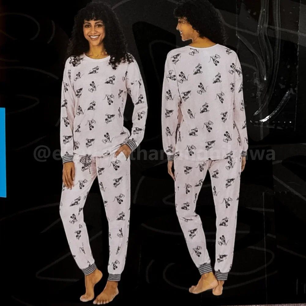 Disney Mickey and Minnie cozy 2-pieces pajama set‎ Pink 3X